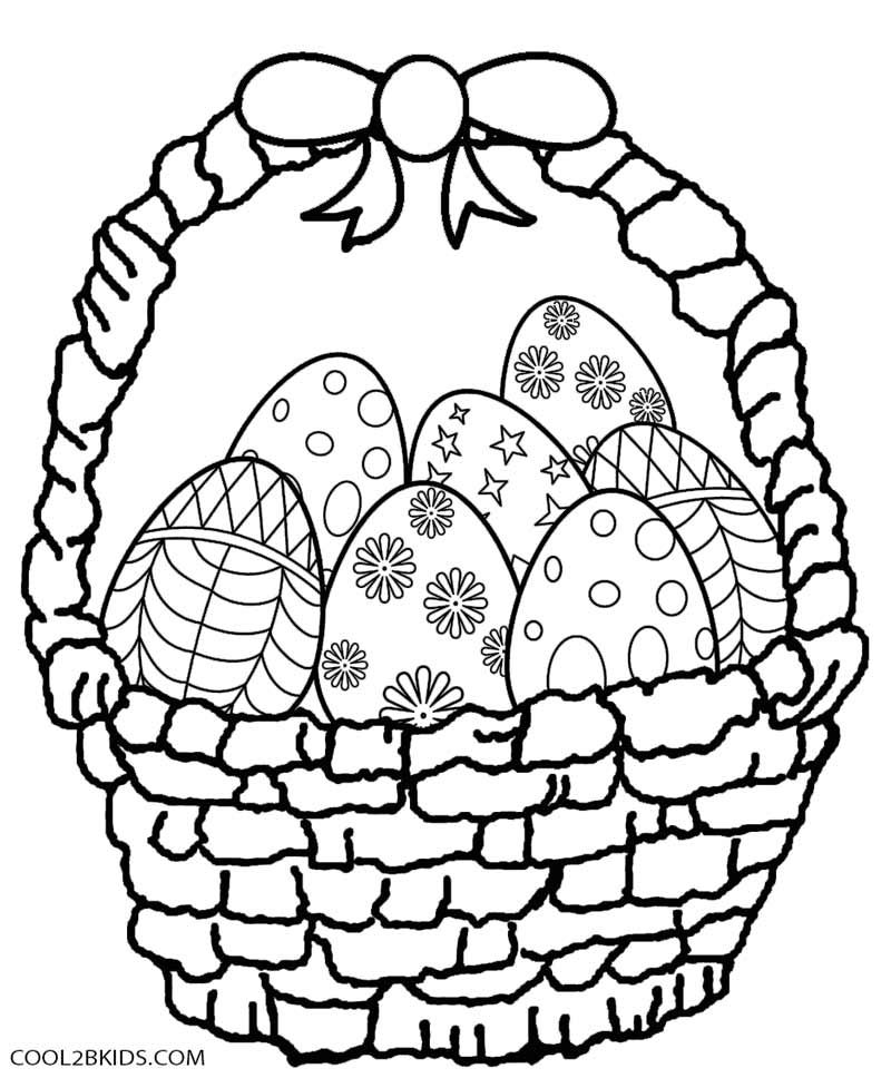 Easter Basket Coloring Pages Part 4